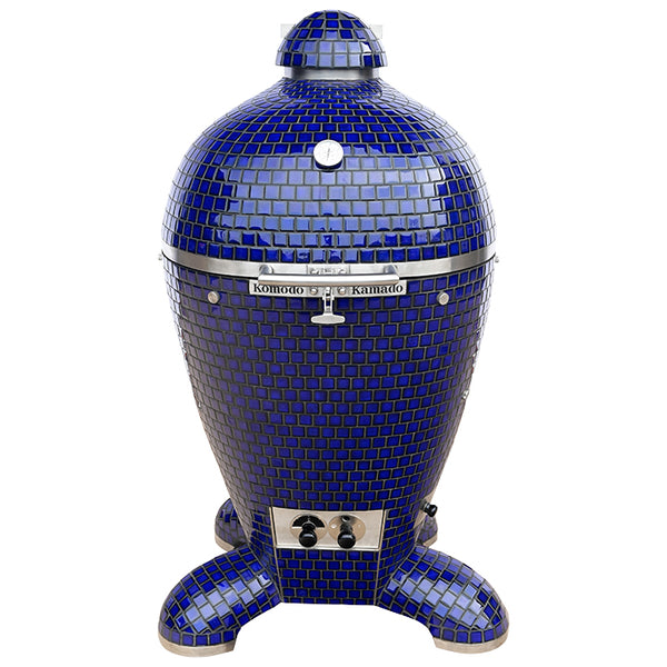 23" Ultimate Kamado Grill Cobalt Blue BS156D