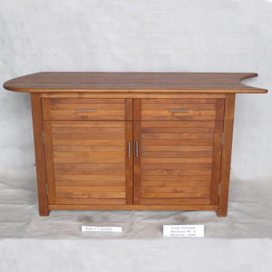 Teak Cabinet Medium W/ 2 Drawer - LEFT (in US)