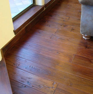 Copy of 645sq'  7" wide-plank textured teak flooring