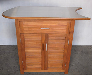 Teak Cabinet Small W/ 1 Drawer SS - LEFT  (In-Stock US)*