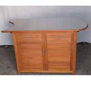 Teak Cabinet Medium DEEP W/ 2 Drawer SS - RIGHT  (In-Stock US) *